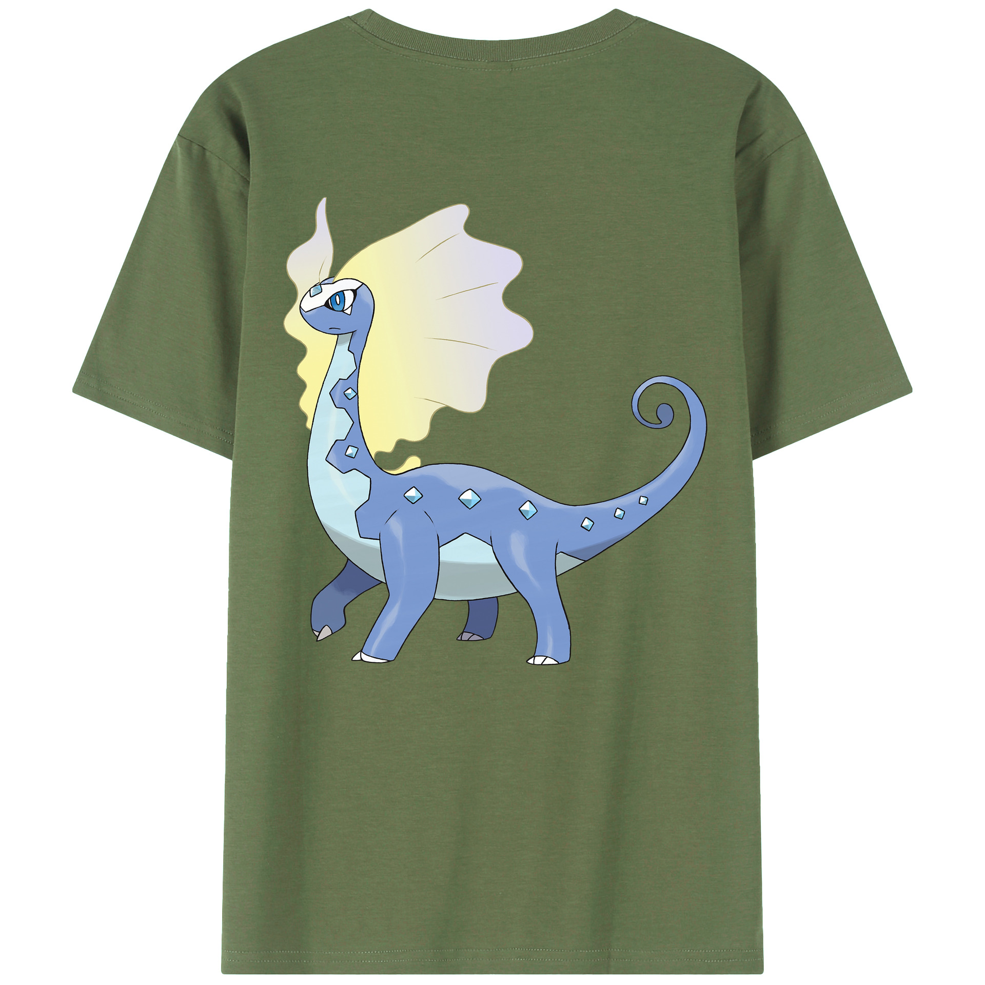 （画像用） ポケットモンスター Pokémon 綿100％ メンズ半袖Tシャツ（バックプリント） 通気性